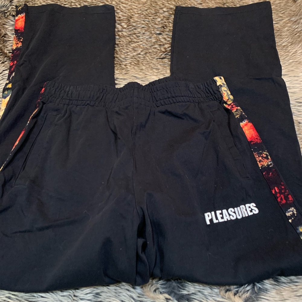 PLEASURES tape track pants Size L